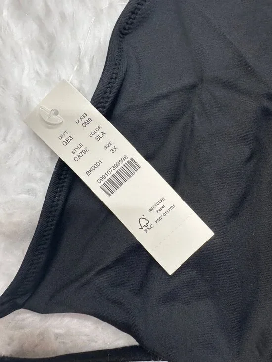 J. Crew Perfect String Teardrop Unpadded Bikini Top Black CA792 3X NEW Triangle - Picture 5 of 7